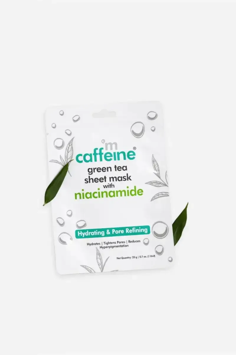 MCaffeine Green Tea With Niacinamide Sheet Mask - 20g (1 Unit) 