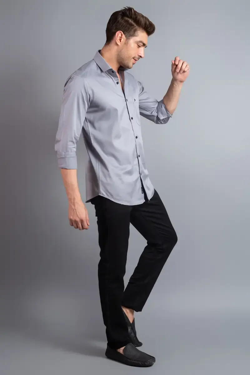 Men Cotton Slim Fit - Stain Proof Shirt