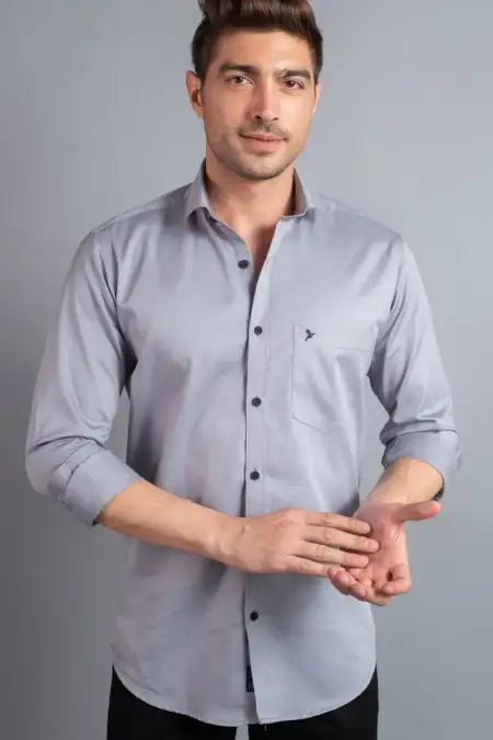Men Cotton Slim Fit - Stain Proof Shirt