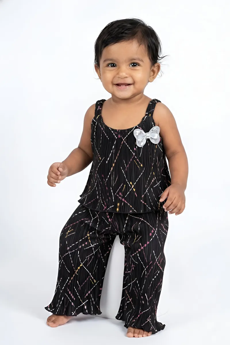 Baby Girl's Printed Jumpsuit  016314BLA612
