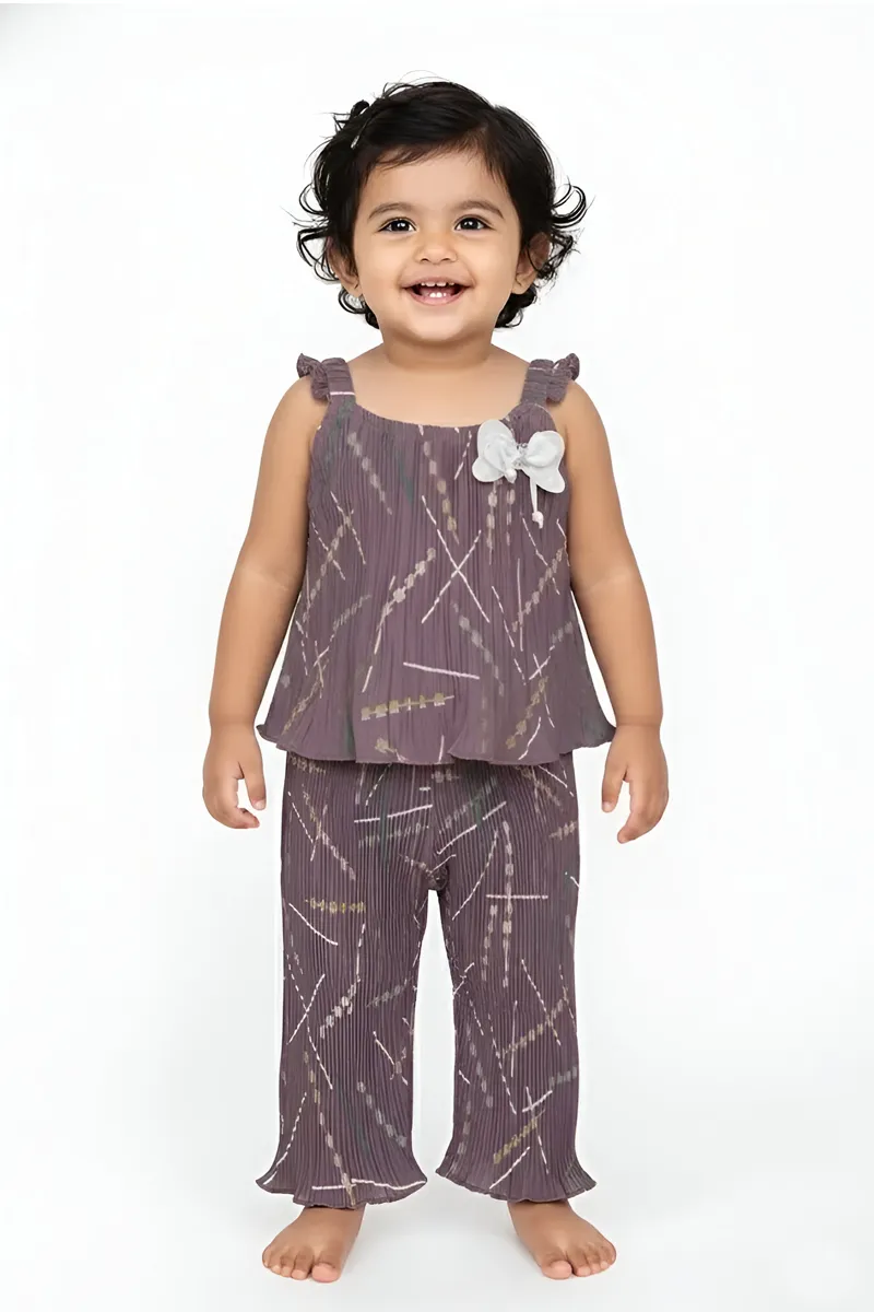 Baby Girl's Printed Jumpsuit  016314MAU612