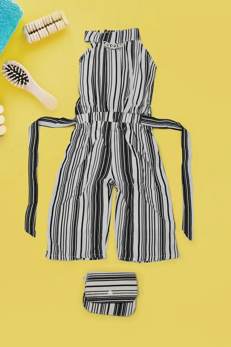 Jumpsuit with Sling Bag for Baby Girl 016315BLA06M2