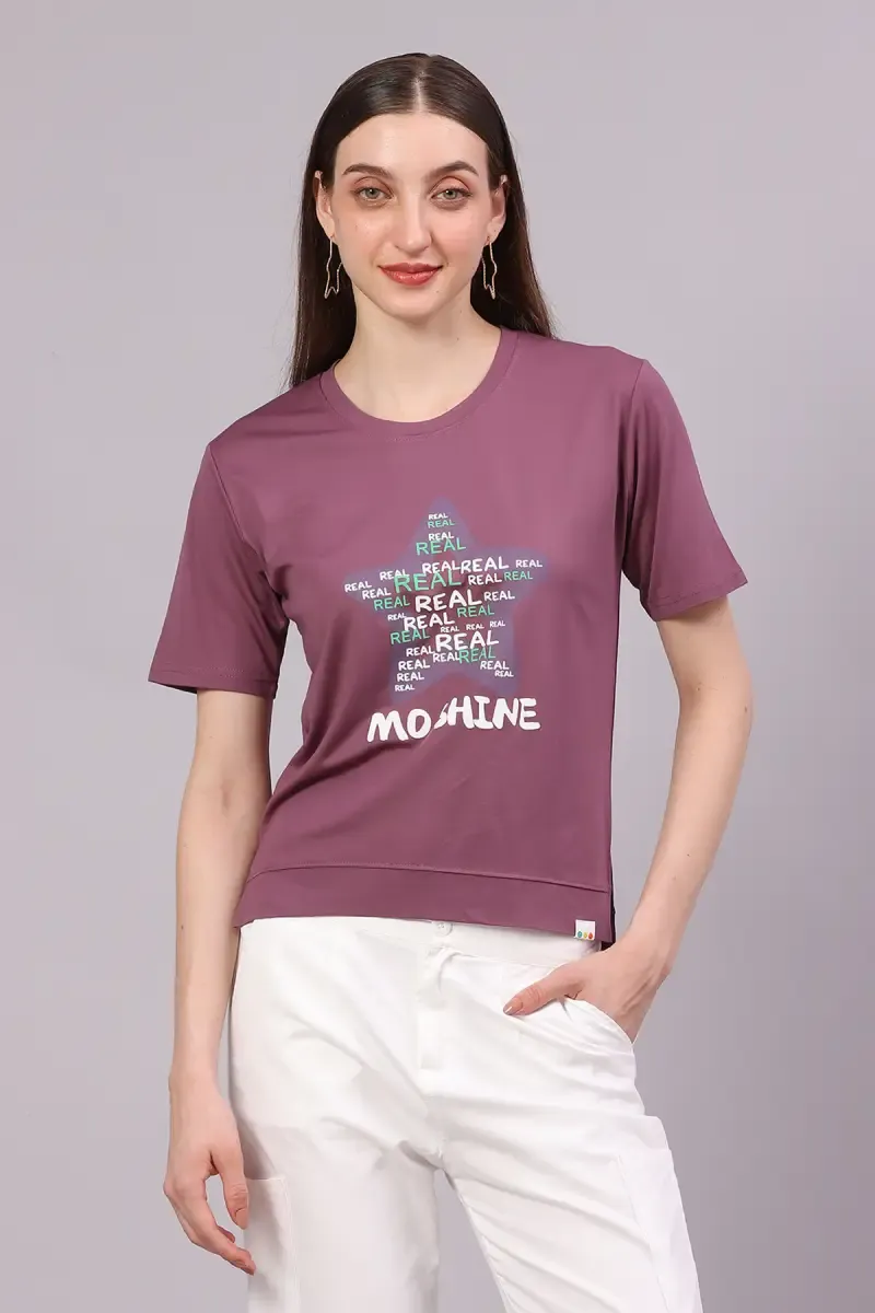 Cotton Lycra Graphic Printed T-Shirt for Women 016319FRESIZMAU