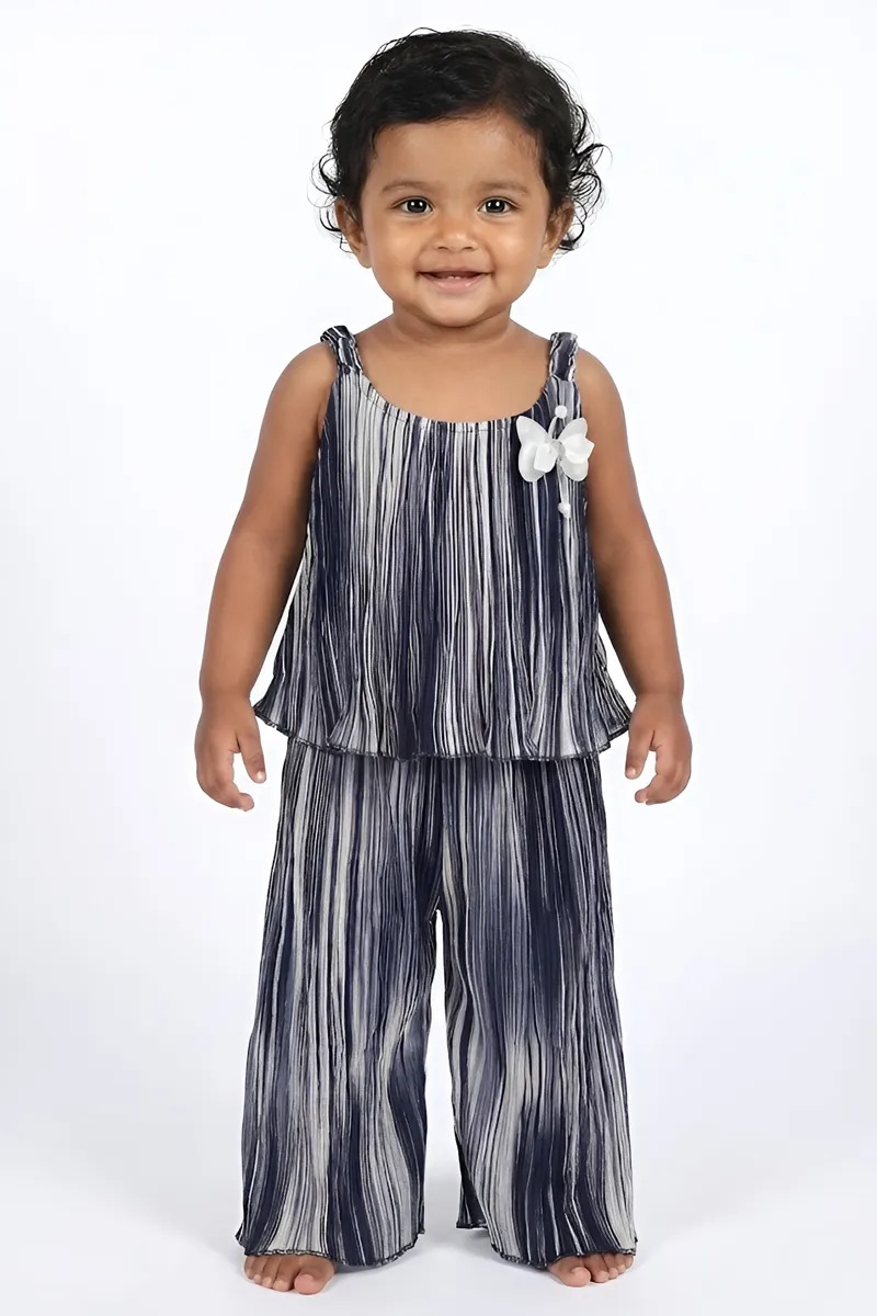Georgette Jumpsuit for Toddler Girl Baby 016337DARBLU612