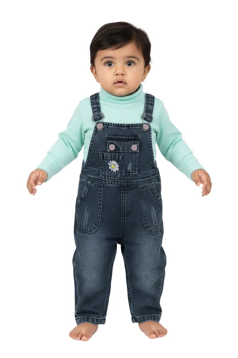 Just Born Girl's T-shirt with Dungaree Set (2-Pcs Set) 016339AQU612