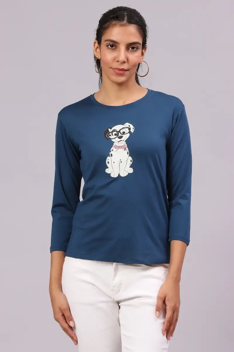 Cotton Graphic Printed T-Shirt for Women 016412XXLTEA
