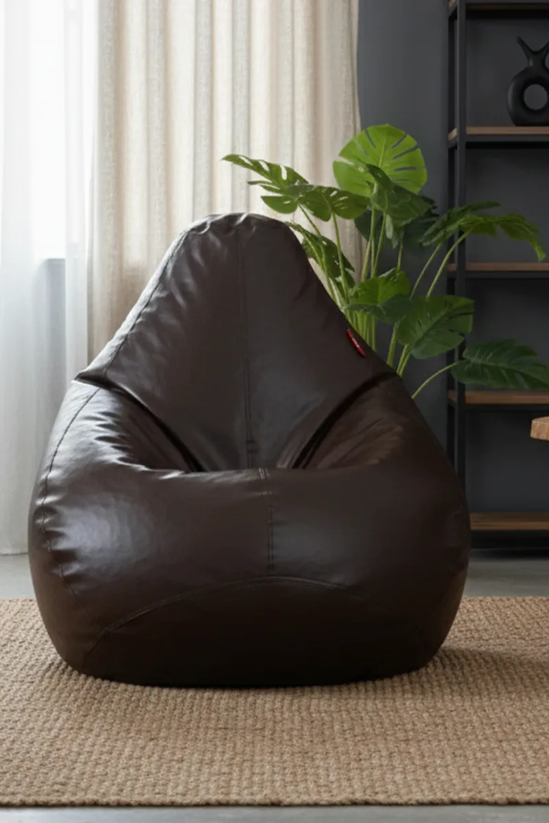 Stillo Teardrop Faux Leather Bean Bag Cover - Large (Without Beans)