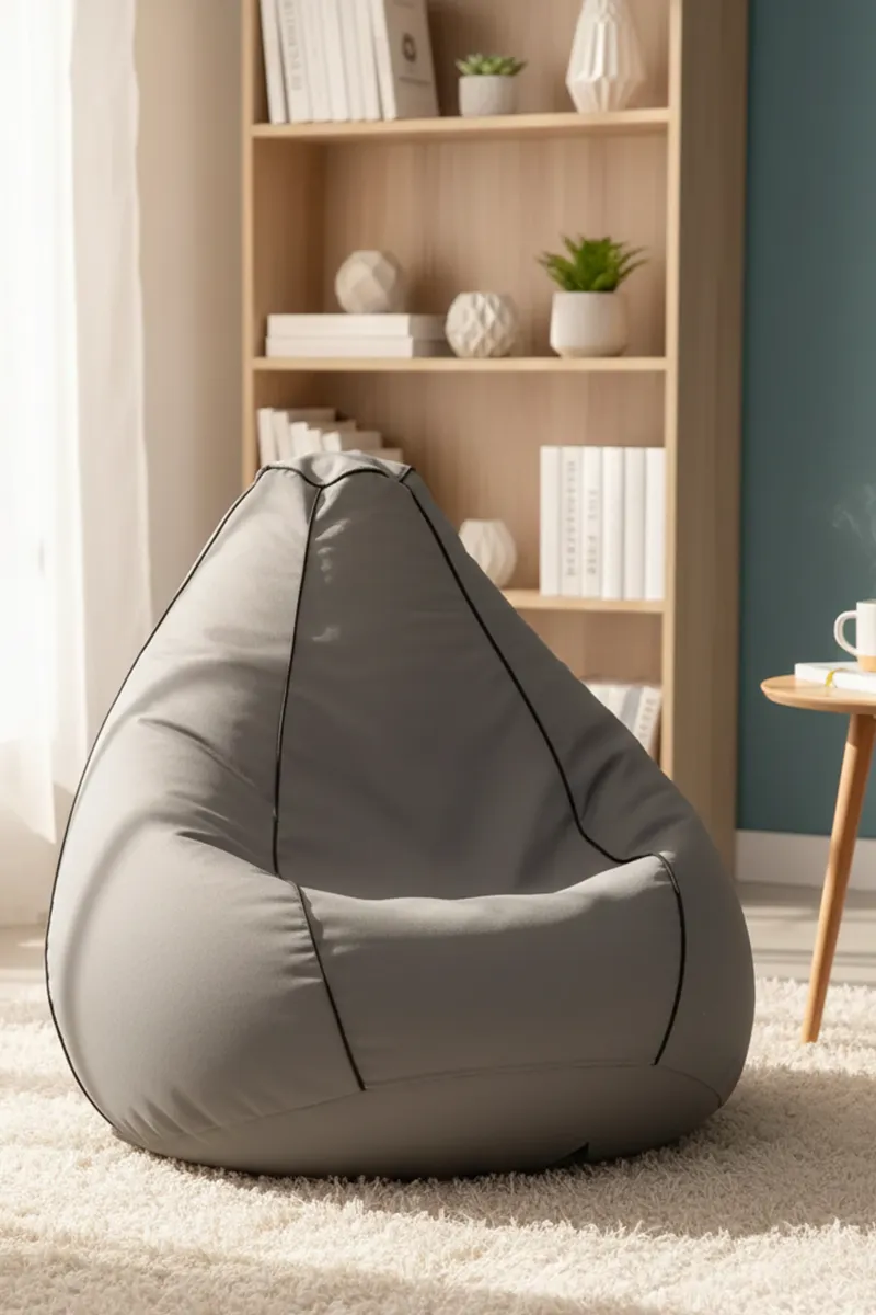 Couchette Premium Teardrop Bean Bag Cover – (XXXL) Grey