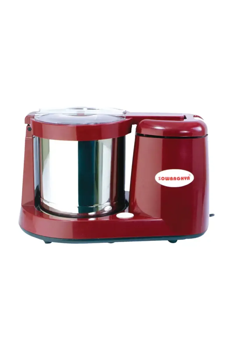 Sowbaghya Sakthi 150 W 1.25 Ltr Table Top Wet Grinder (Maroon)