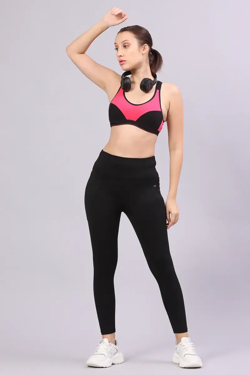 Women's Cotton Lycra Solid Track Pant 016680XLBLA