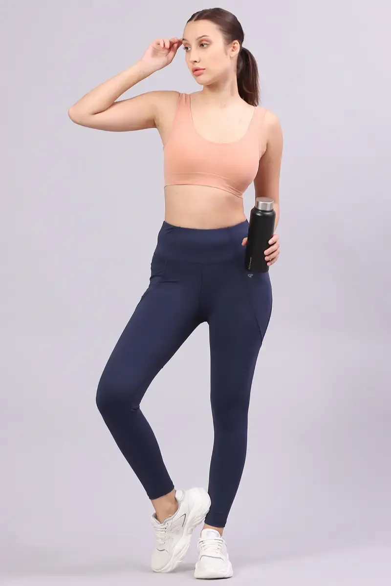 Women's Cotton Lycra Solid Track Pant