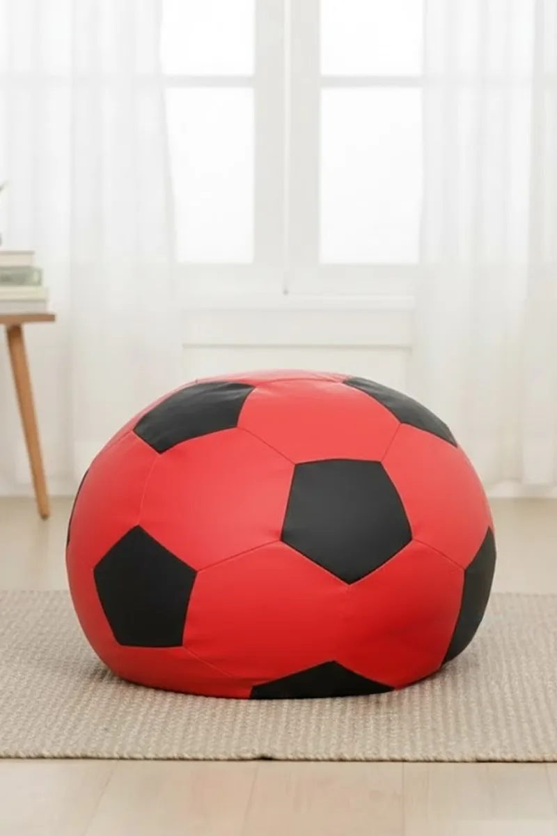 Couchette Leatherette Bean Bag Cover - Small (Without Beans) 016711REDSMA2