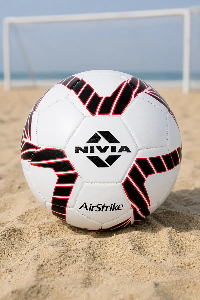 Nivia Airstrike Football (White) - Size 5