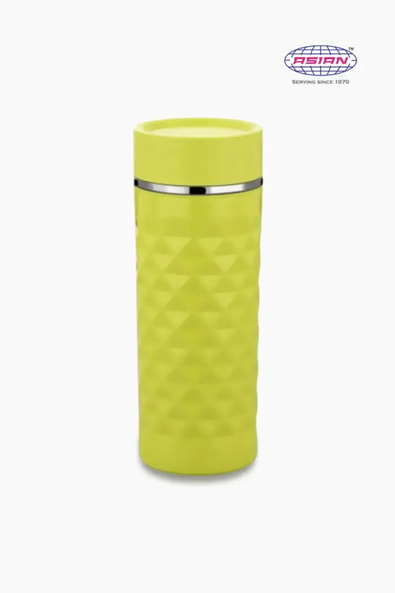 Asian Plastic & Stainless Steel Diamond Insulated Flask - 500ml 016741GRE500ML