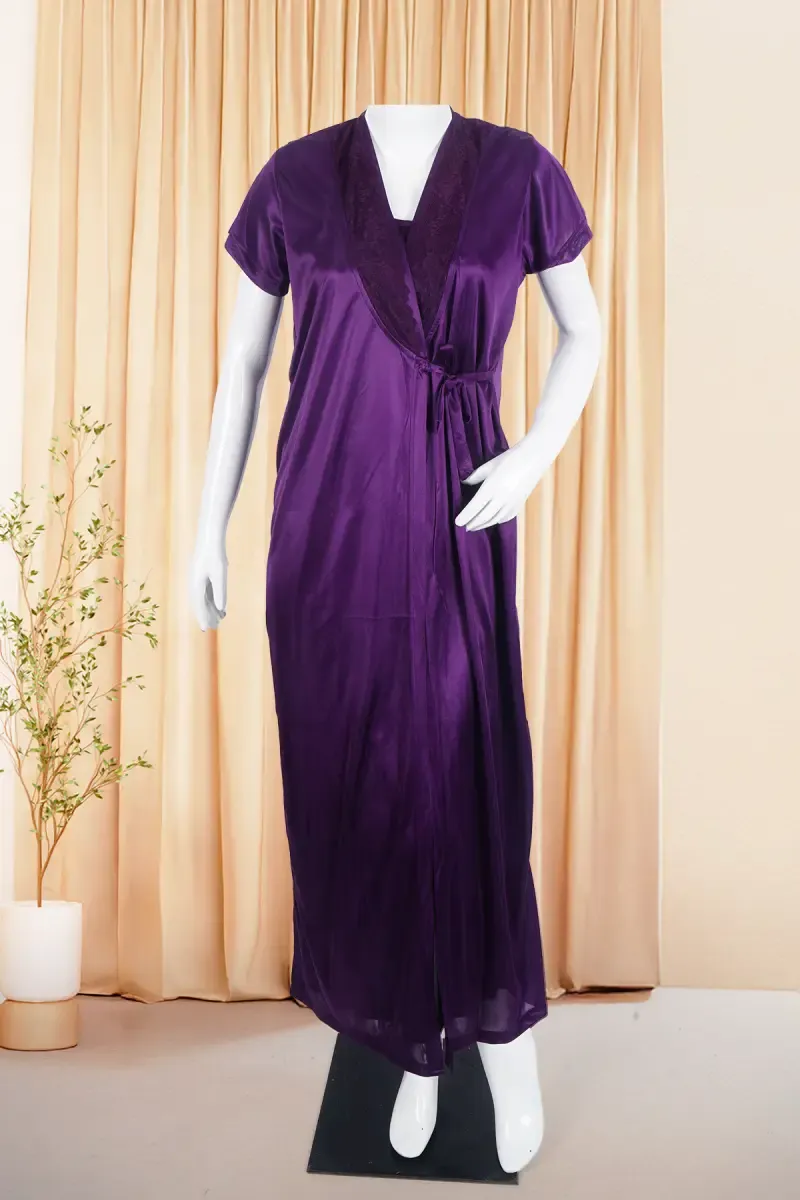 Polyester Solid - 6 Piece Night Dress Set for Women