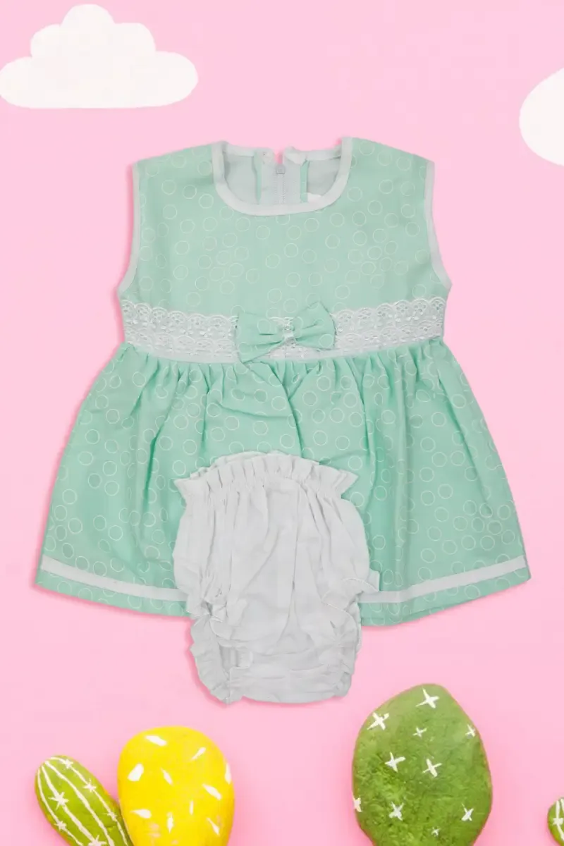 Cotton Dress with Panty Set for Baby Girl (2-Pcs Set) 016843LIGGRE01M