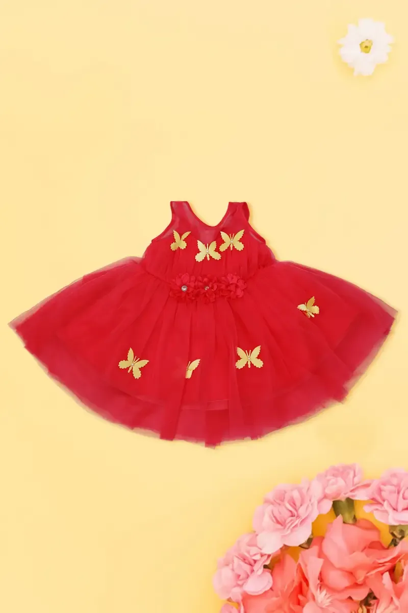 Baby Girl's Netted Frock  016845PIN612