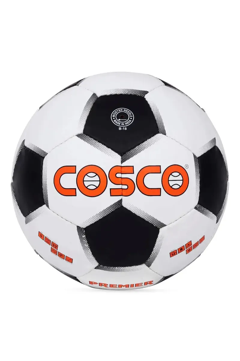 Cosco Premier Football (Black, White)- Size 5