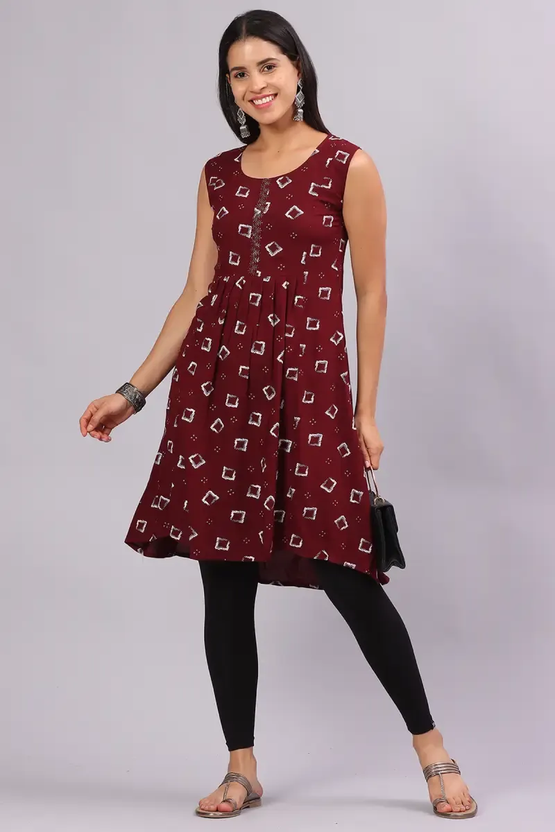 Cotton Blend Printed Kurti for Women  016951XLWIN