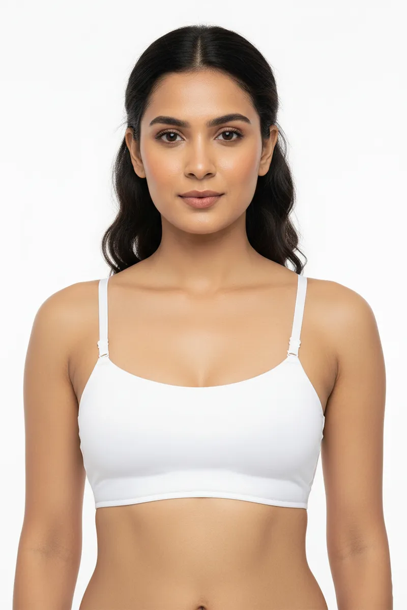 Cotton Blend Sports Bra for Women 017010WHIFRE