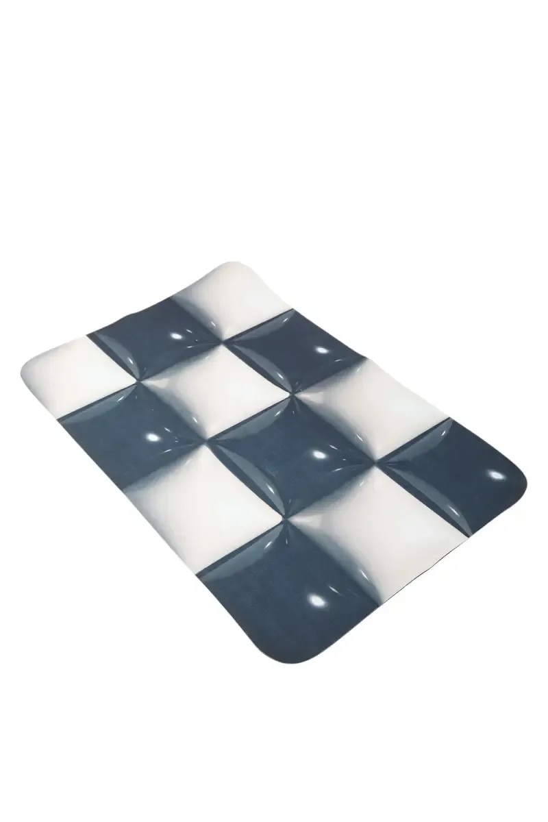 Rubber Rectangle Chess Door Mat - 1Pc - Manoj Handloom
