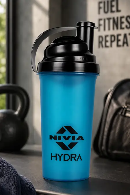 Nivia Hydra Shaker Bottle (Blue, pack of 1) -700 ml