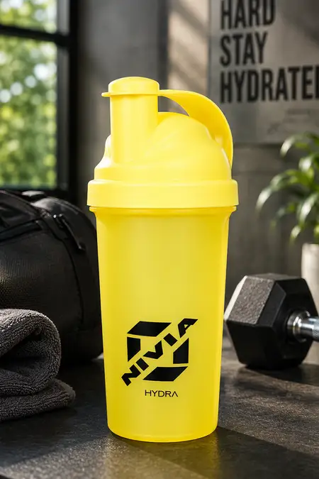 Nivia Hydra Shaker Bottle (Yellow, pack of 1) -700 ml