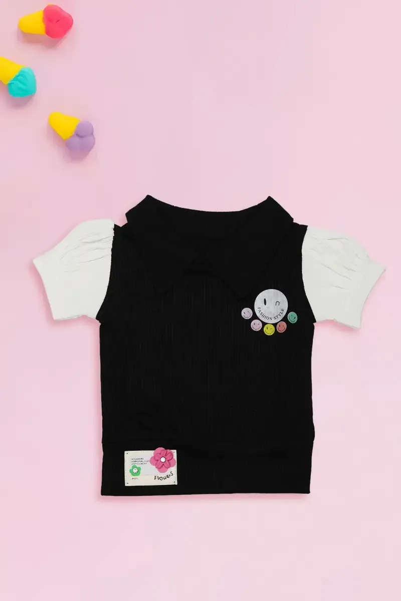 Corduroy Tops for Just Born Baby Girl 017086BLA612