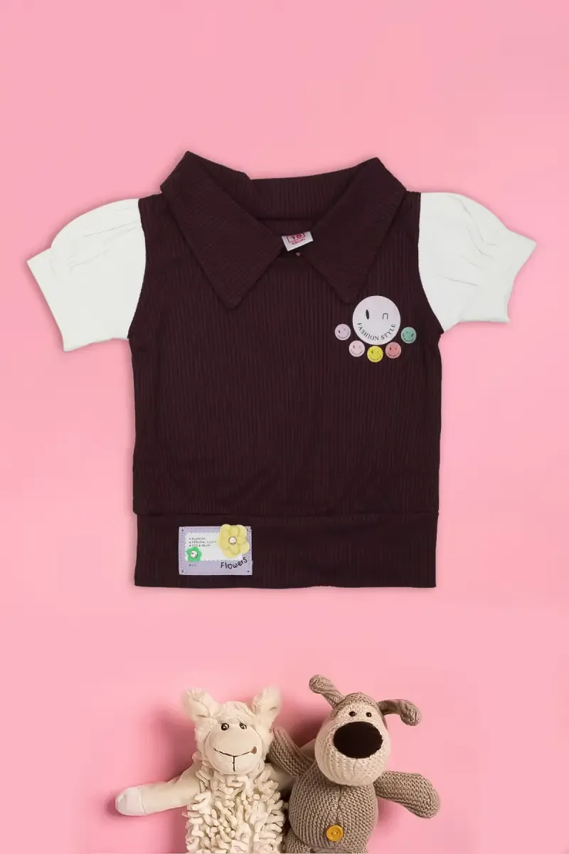 Corduroy Tops for Just Born Baby Girl 017086WIN612