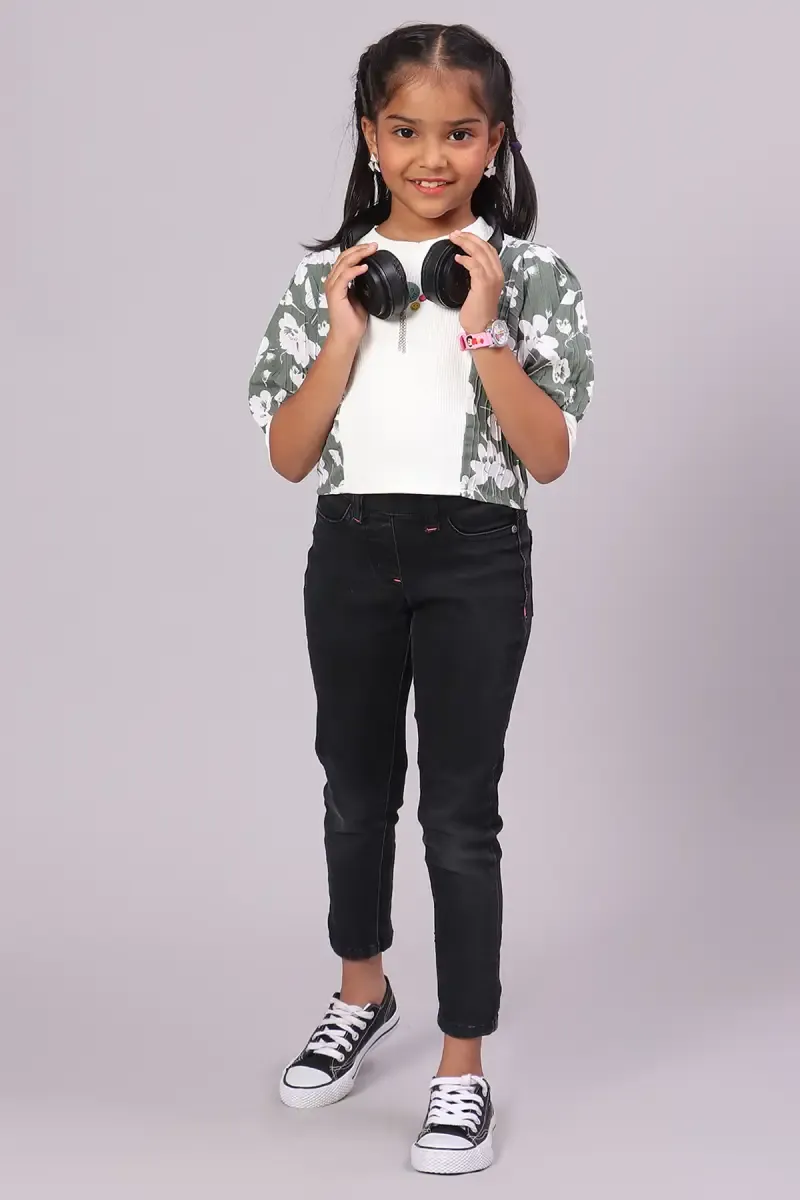 Girl's Corduroy Printed Top (1 - 4 Yrs) 01711723YRSOLI