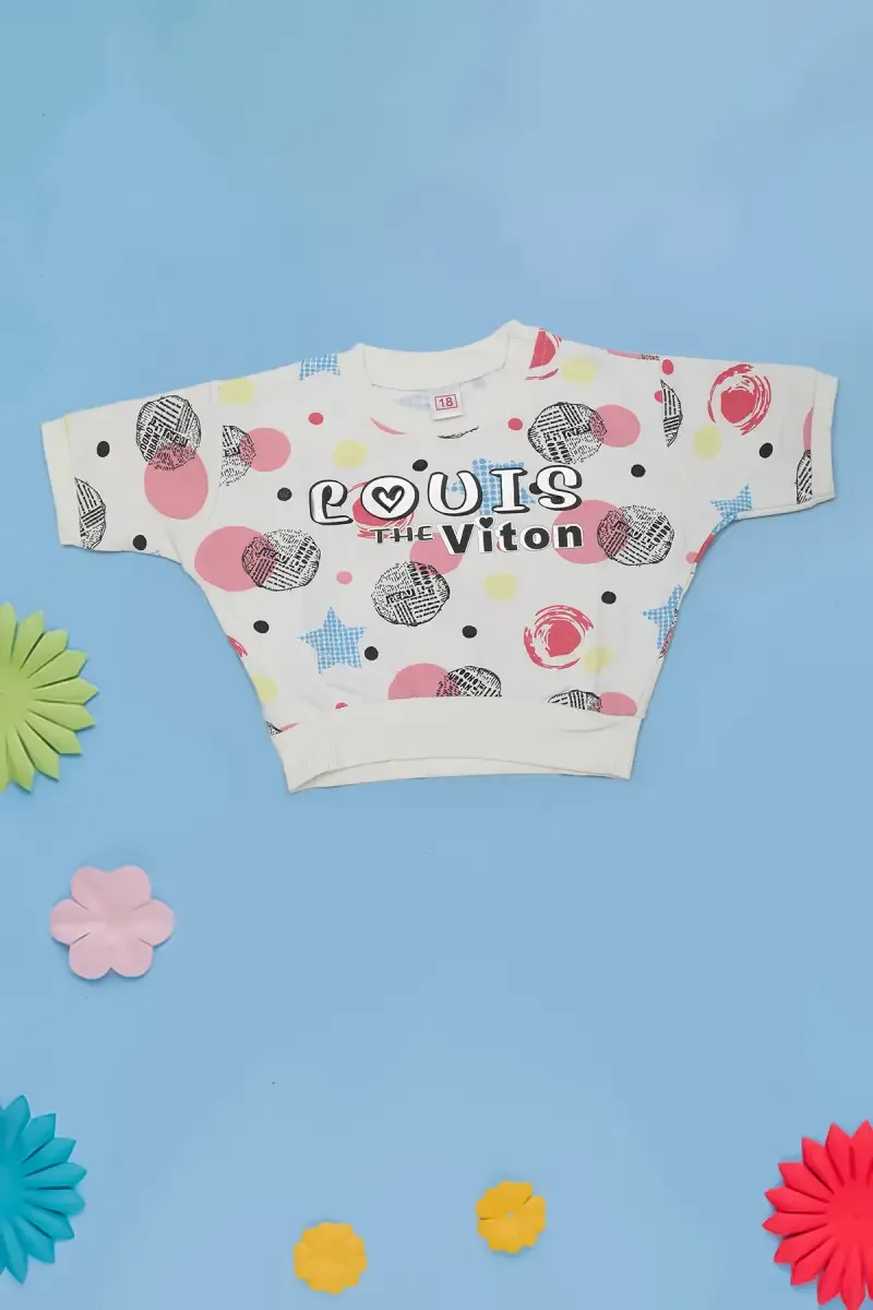 Just Born Baby Girl's Printed Tops 