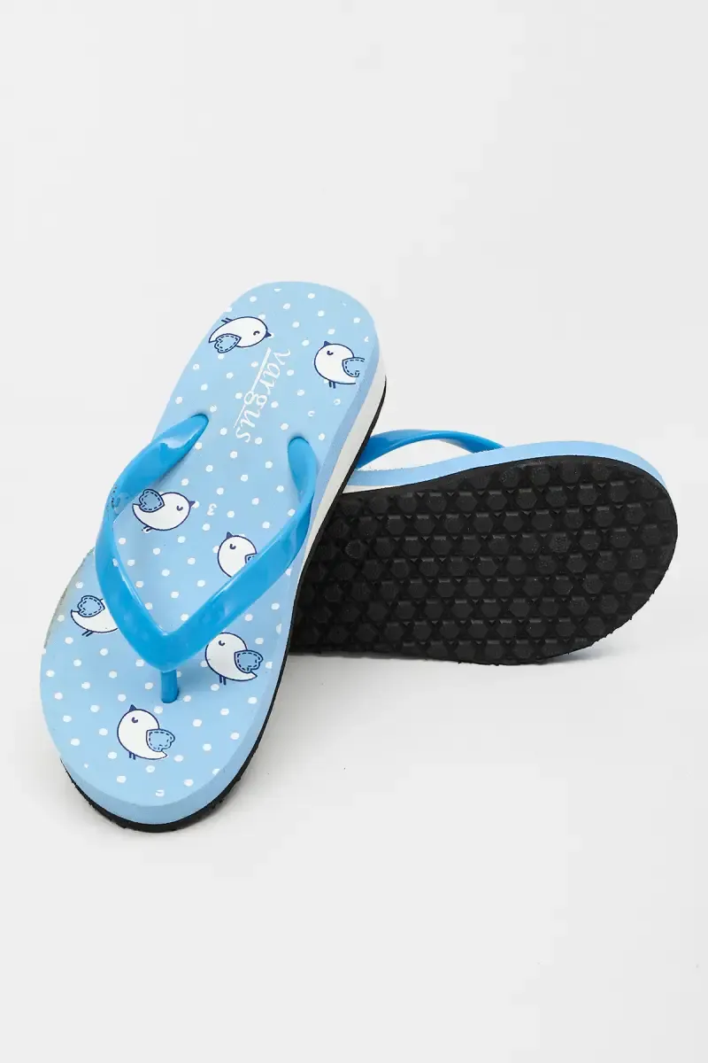 Kid's Cute Bird Printed Flip Flops