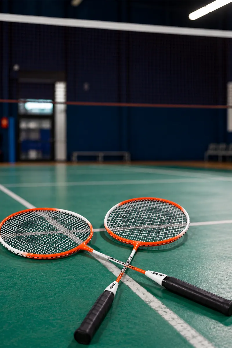 Cosco Badminton Racquet with Cover - (Orange, Pack Of 2) 017186ORA2