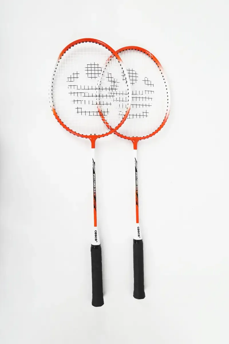 Cosco Badminton Racquet with Cover - (Orange, Pack Of 2) 017186ORA2