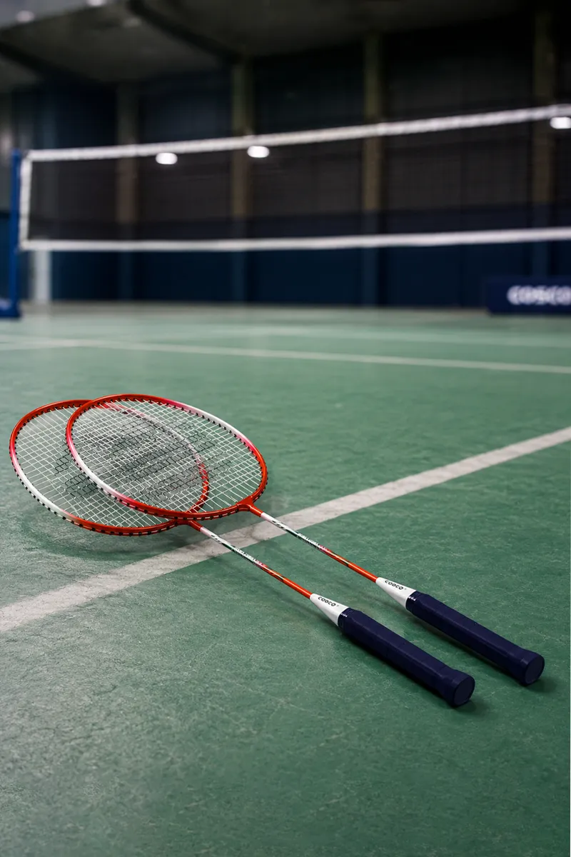 Cosco Badminton Racquet with Cover - (Red, Pack Of 2) 017186RED2