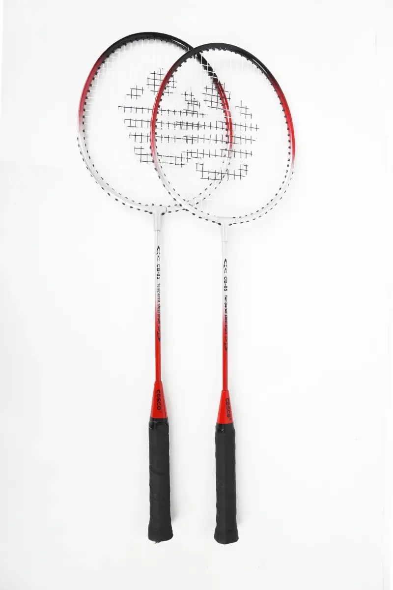 Cosco Twin Racquet  With Cover - (Red, Pack Of 2)