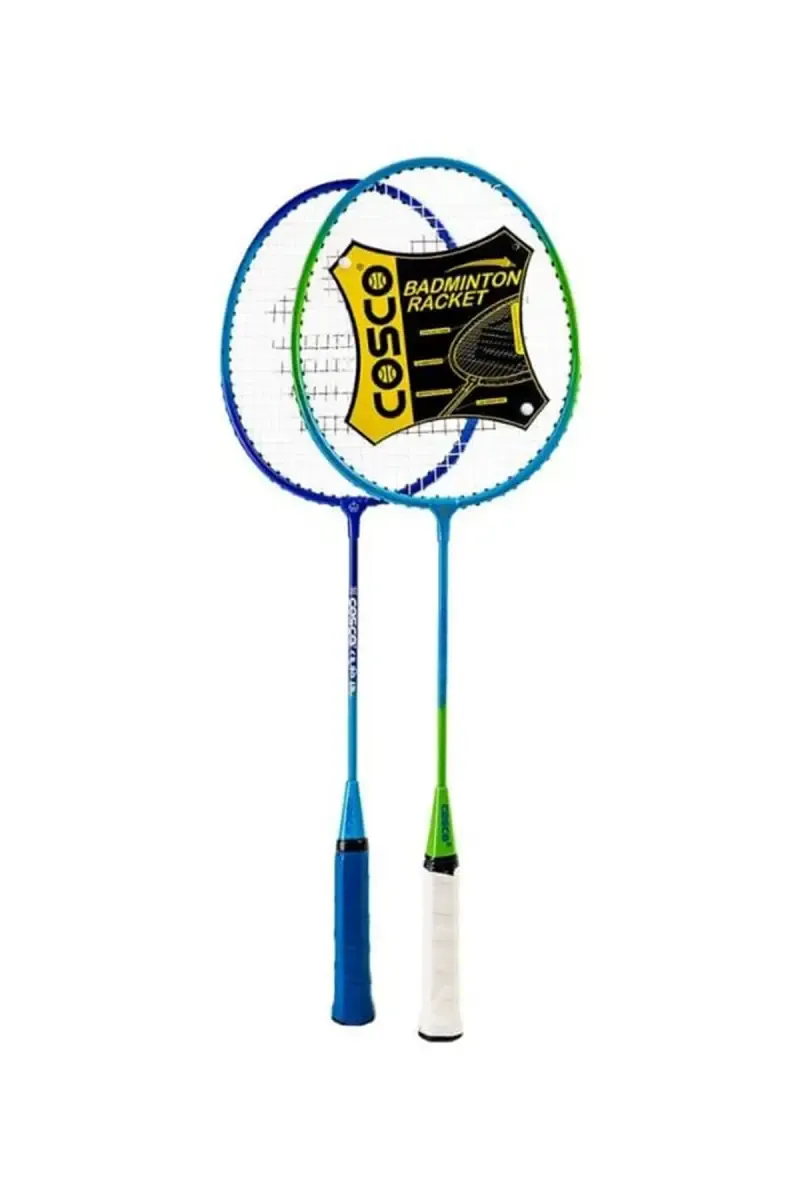 Cosco Junior Badminton Racquet  with Cover - (Blue, Pack Of 2)