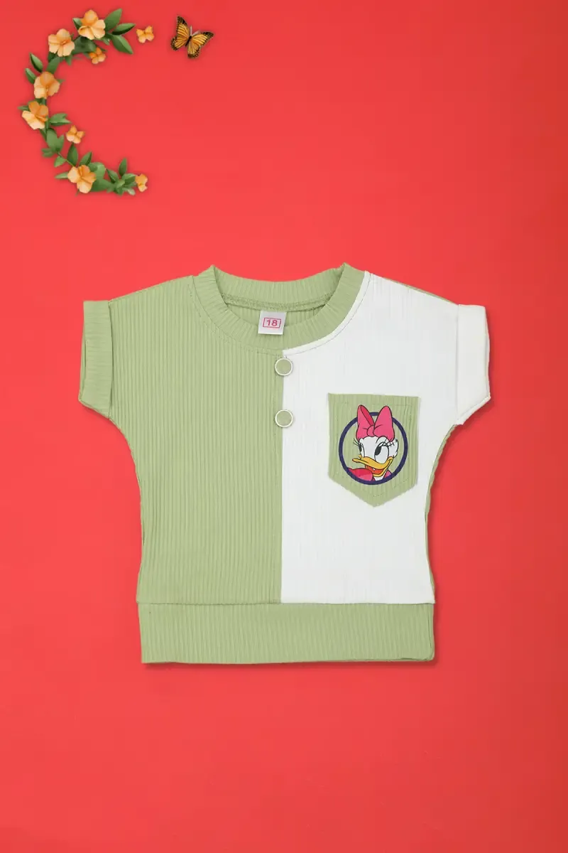 Baby Girl's Corduroy Printed Top 017200OLI612
