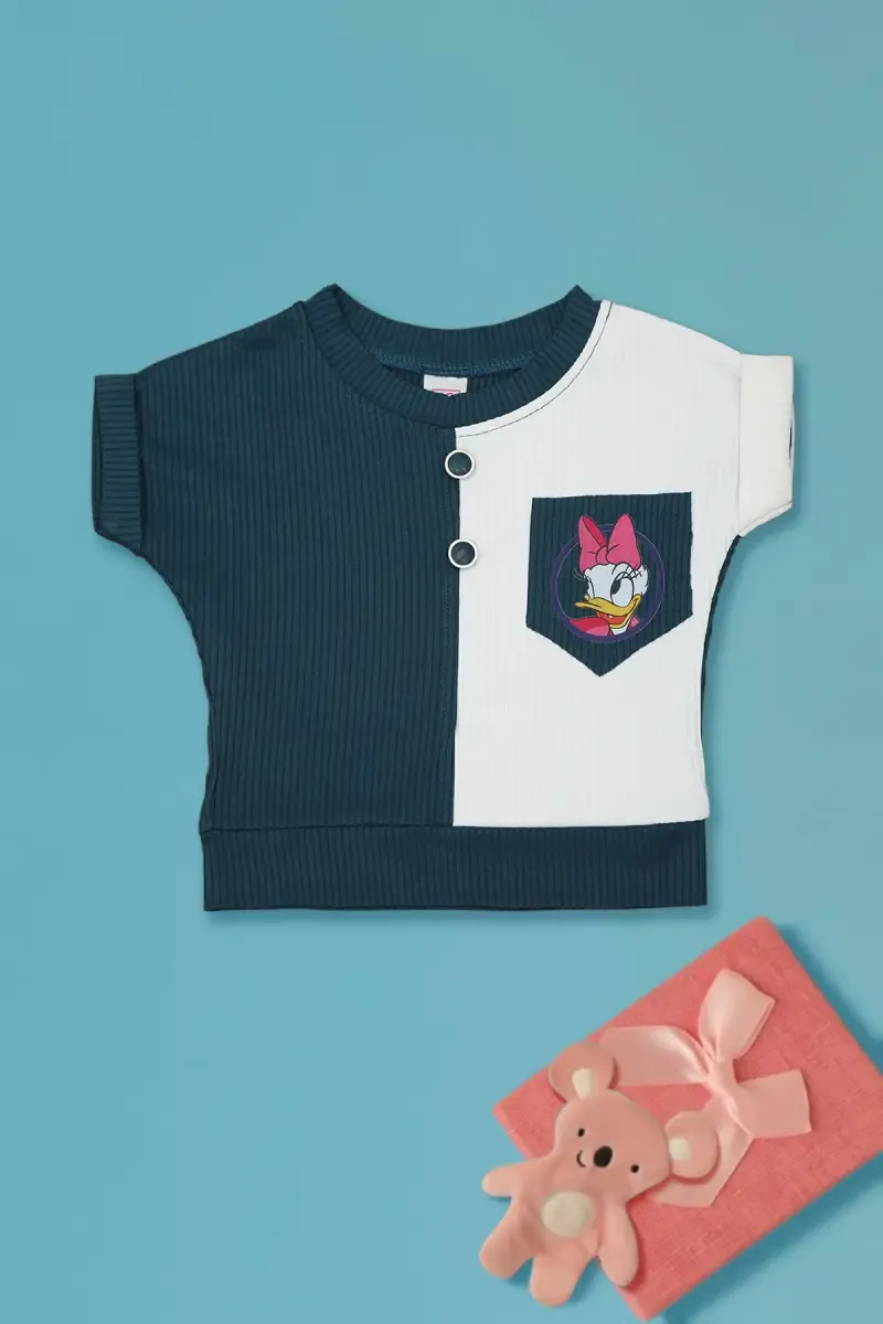 Baby Girl's Corduroy Printed Top 017200TEA612