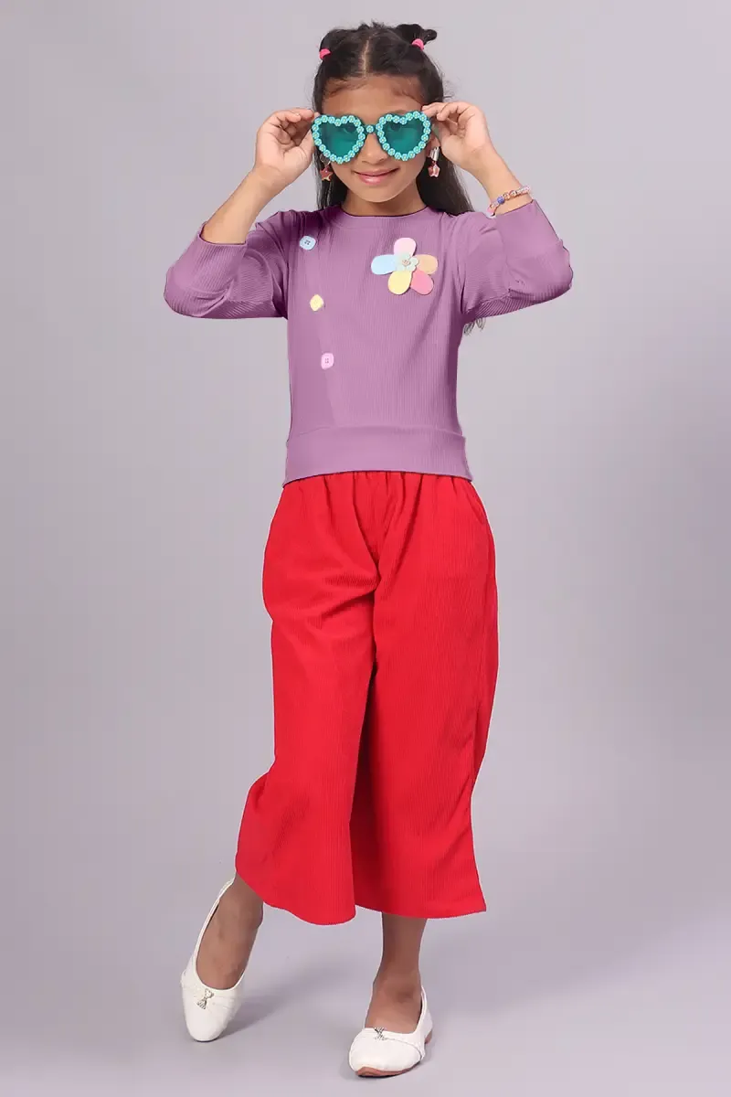 Girl's Corduroy Solid Tops (1 - 4 Yrs)  01720623YRSMAU
