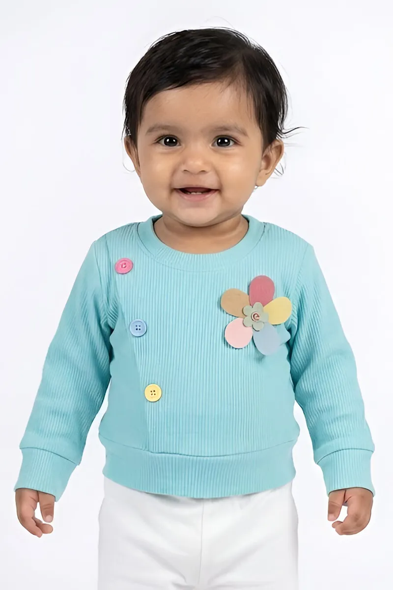 Corduroy Top for Just Born Baby Girls 017207AQU612
