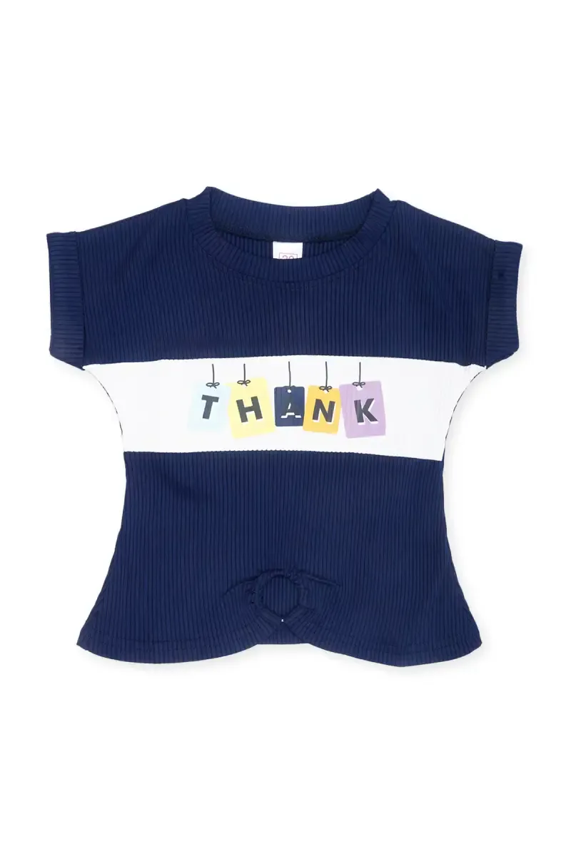Girl's Corduroy Printed Top (1 - 4 Yrs) 01724523YRSNAVBLU