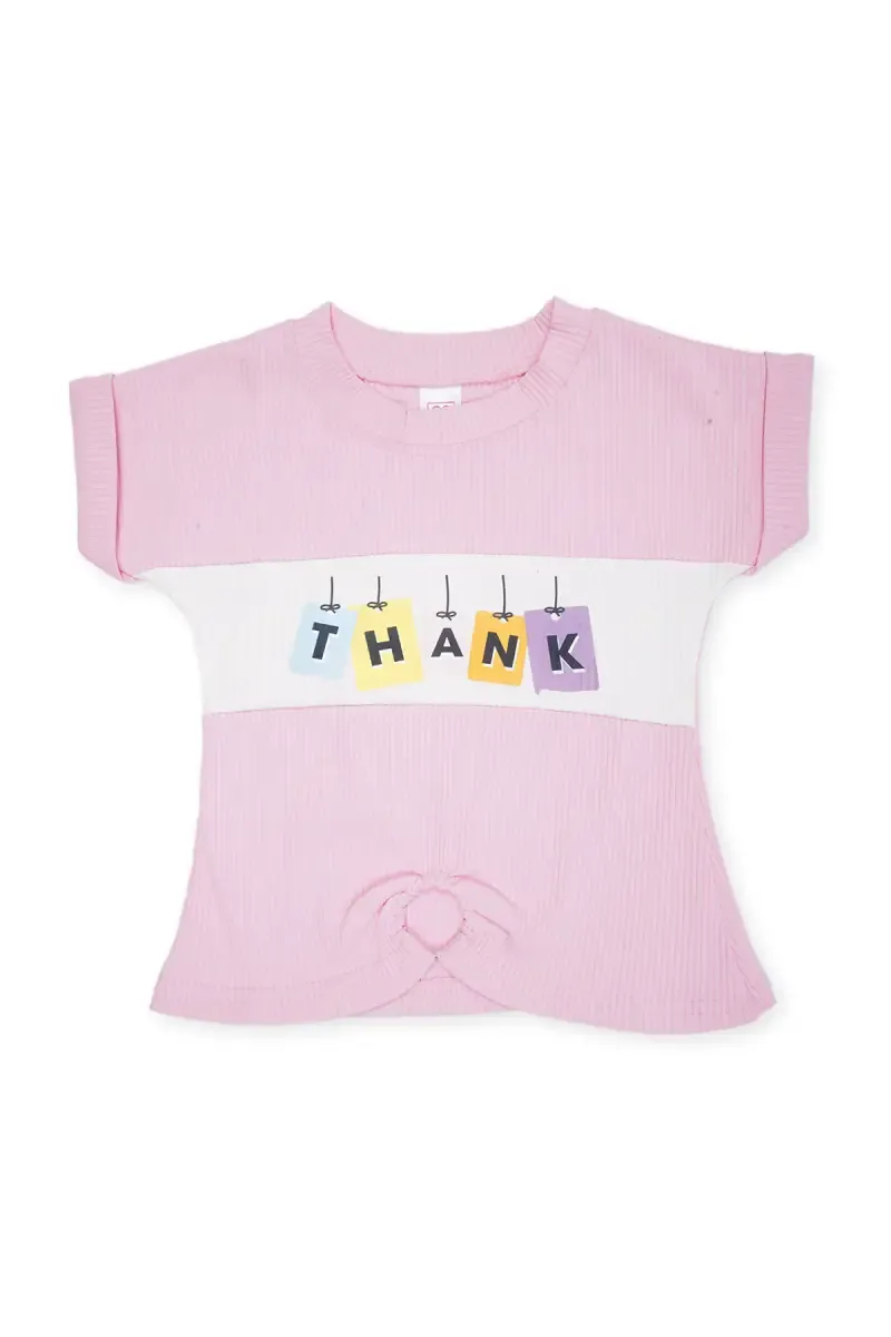 Girl's Corduroy Printed Top (1 - 4 Yrs) 01724534YRSBABPIN2