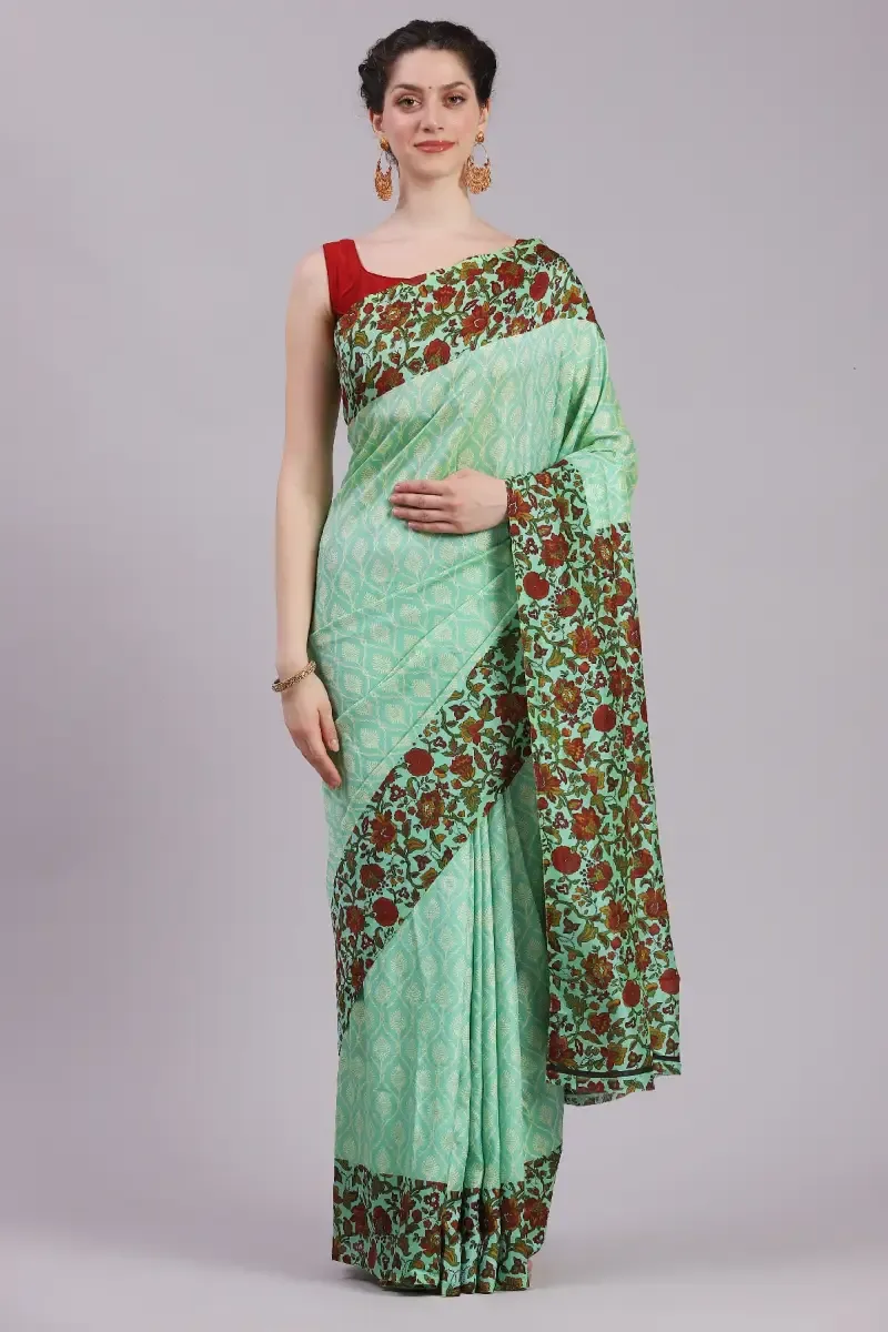 Crepe Printed Saree for Women