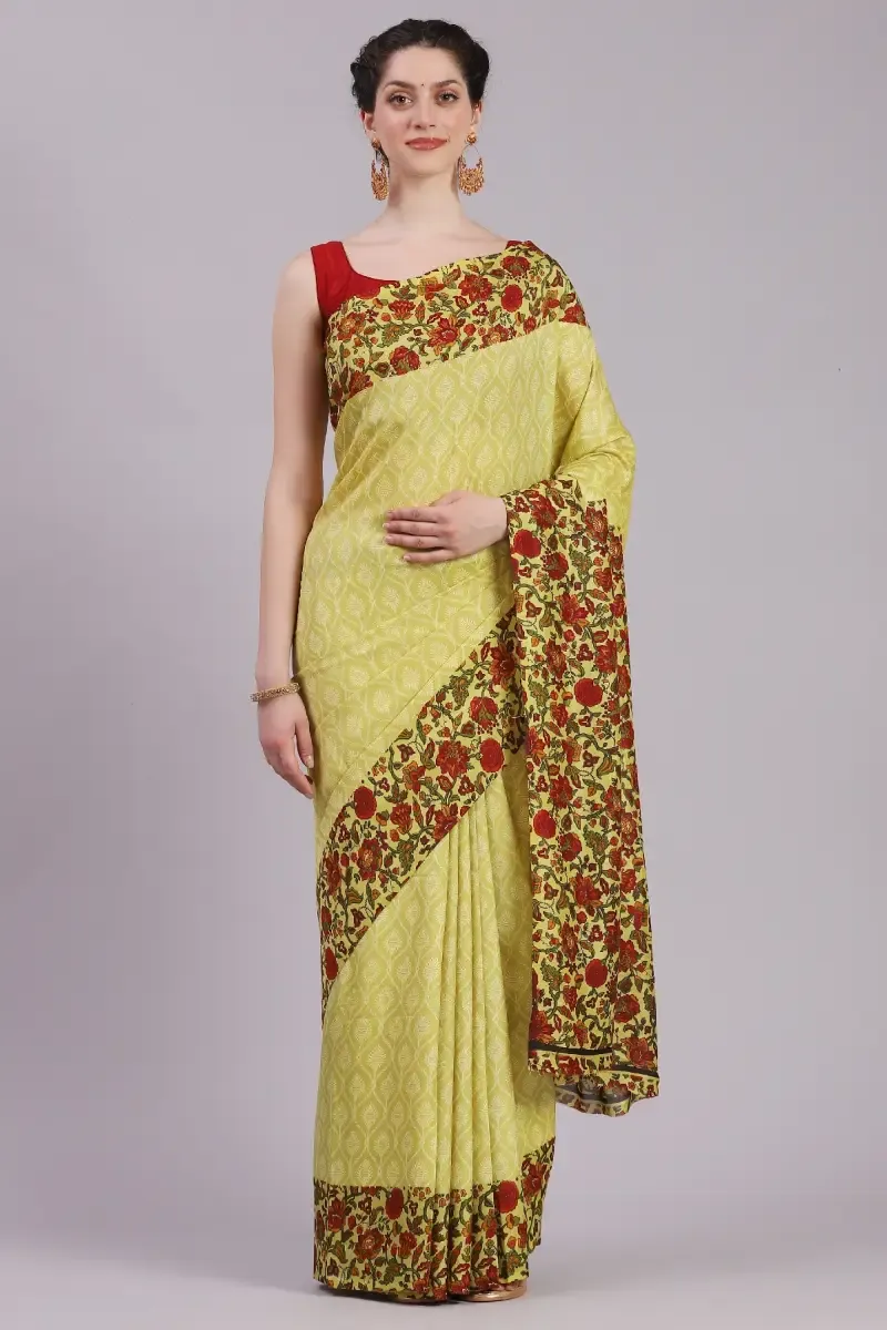 Crepe Printed Saree for Women