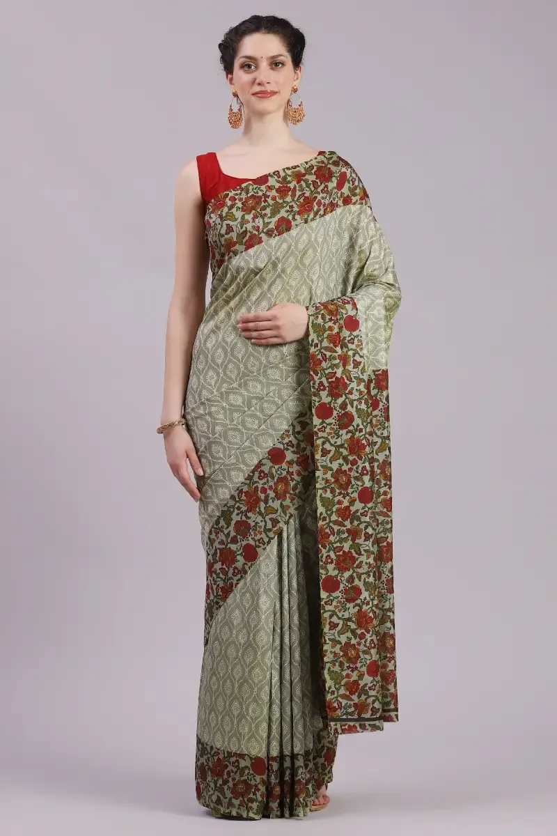 Crepe Printed Saree for Women