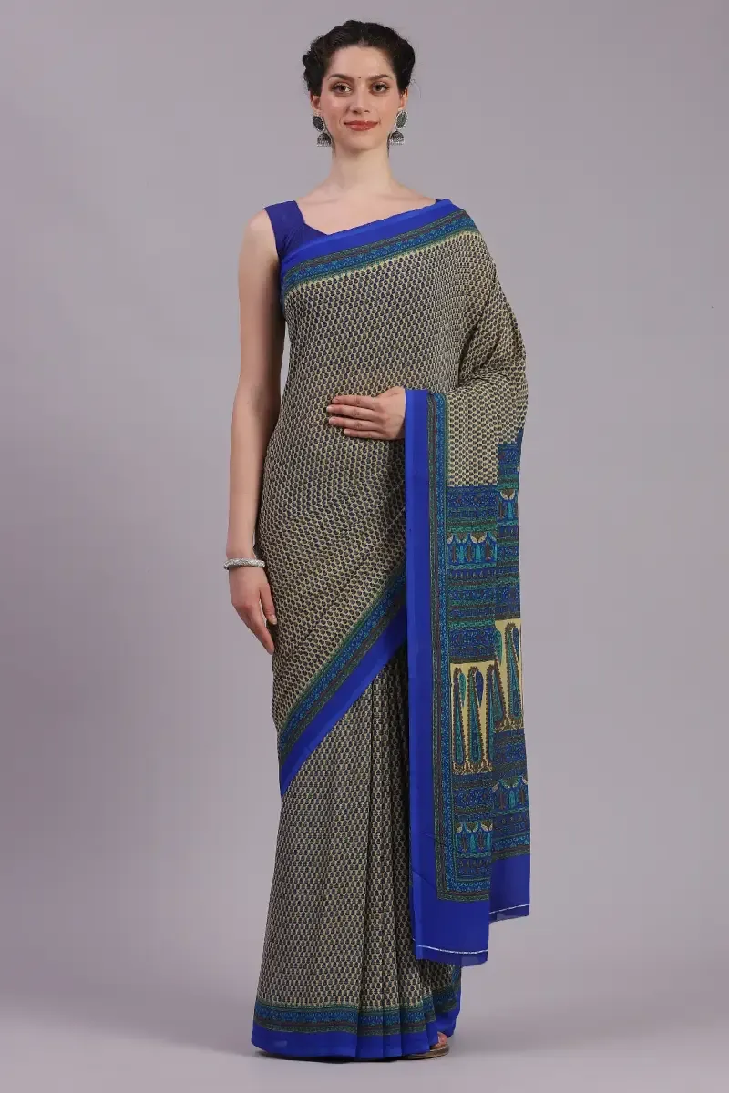 Crepe Printed Saree for Women