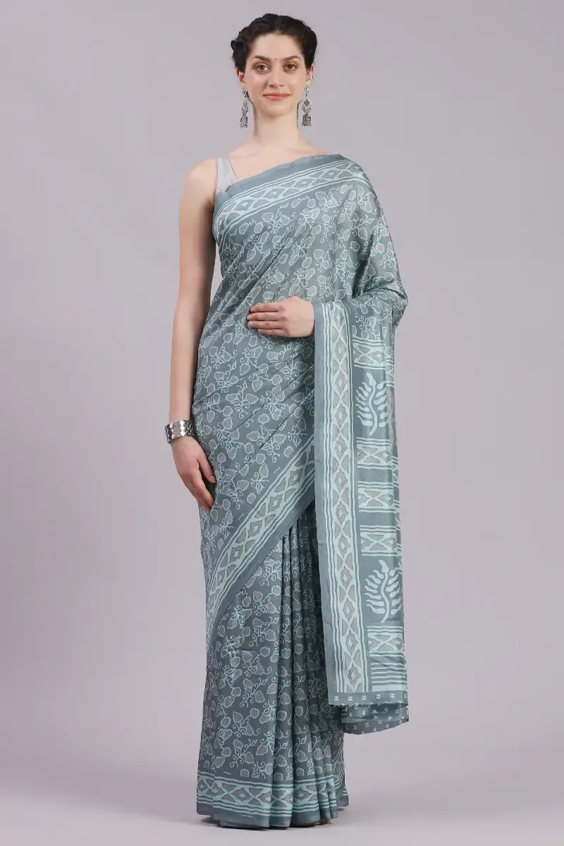 Crepe Printed Saree for Women