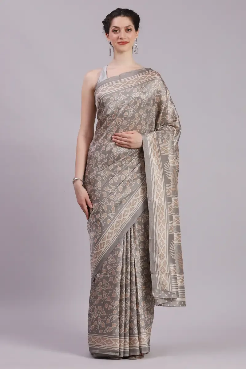 Crepe Printed Saree for Women