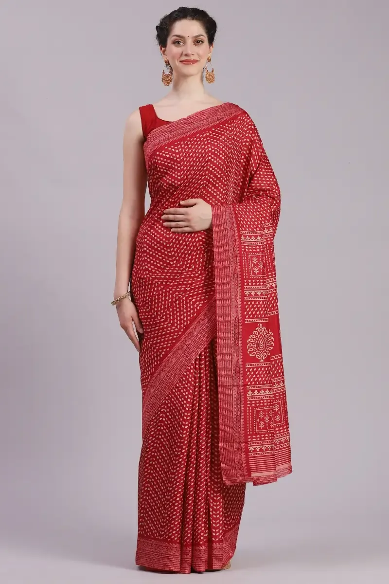 Crepe Printed Saree for Women
